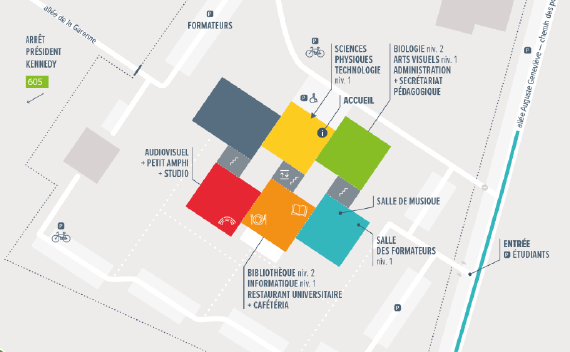 Plan du campus de Livry-Gargan