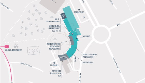 Plan du Campus de Torcy